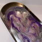 Oval Silver Metal Resin Trinket Tray - Custom - EpoxyCore - [shop_type] 