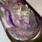 Oval Silver Metal Resin Trinket Tray - Custom - EpoxyCore - [shop_type] 