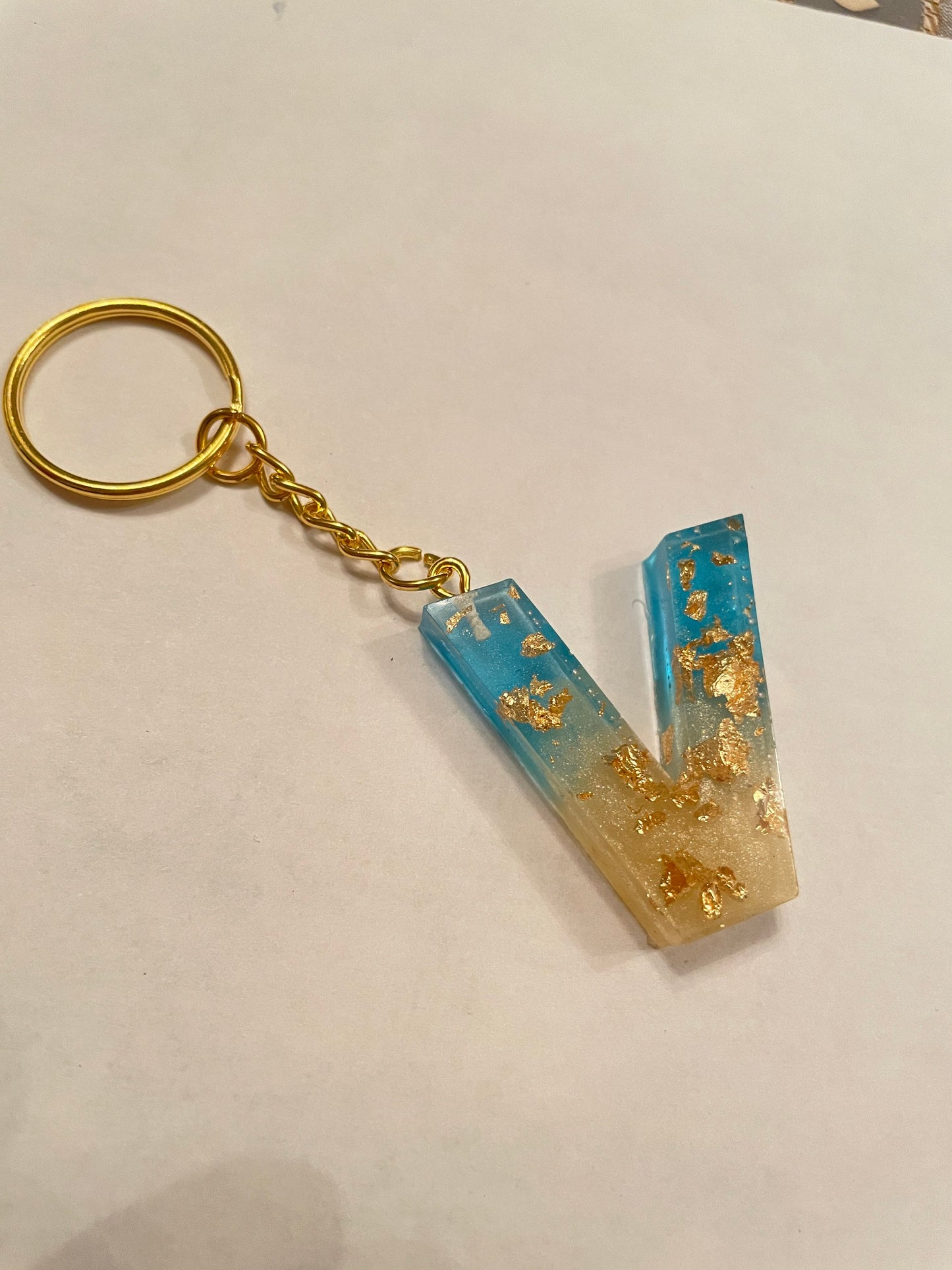 Alphabet Letter Resin Keyring - Custom - EpoxyCore - [shop_type] 