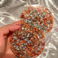 Rose Gold Flakes and Sequins with Clear Resin Coasters - Set of 2 - EpoxyCore - [shop_type] 