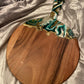Acacia Round Resin Charcuterie Paddle Board 47x33cm - Custom - EpoxyCore - [shop_type] 