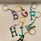 Alphabet Thin Letter Resin Keyring - Custom - EpoxyCore - [shop_type] 