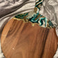 Acacia Round Resin Charcuterie Paddle Board 47x33cm - Custom - EpoxyCore - [shop_type] 