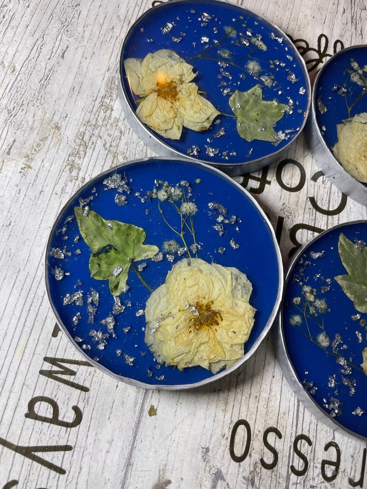 Preserved Florals Round Resin Coasters - Custom - EpoxyCore - [shop_type] 