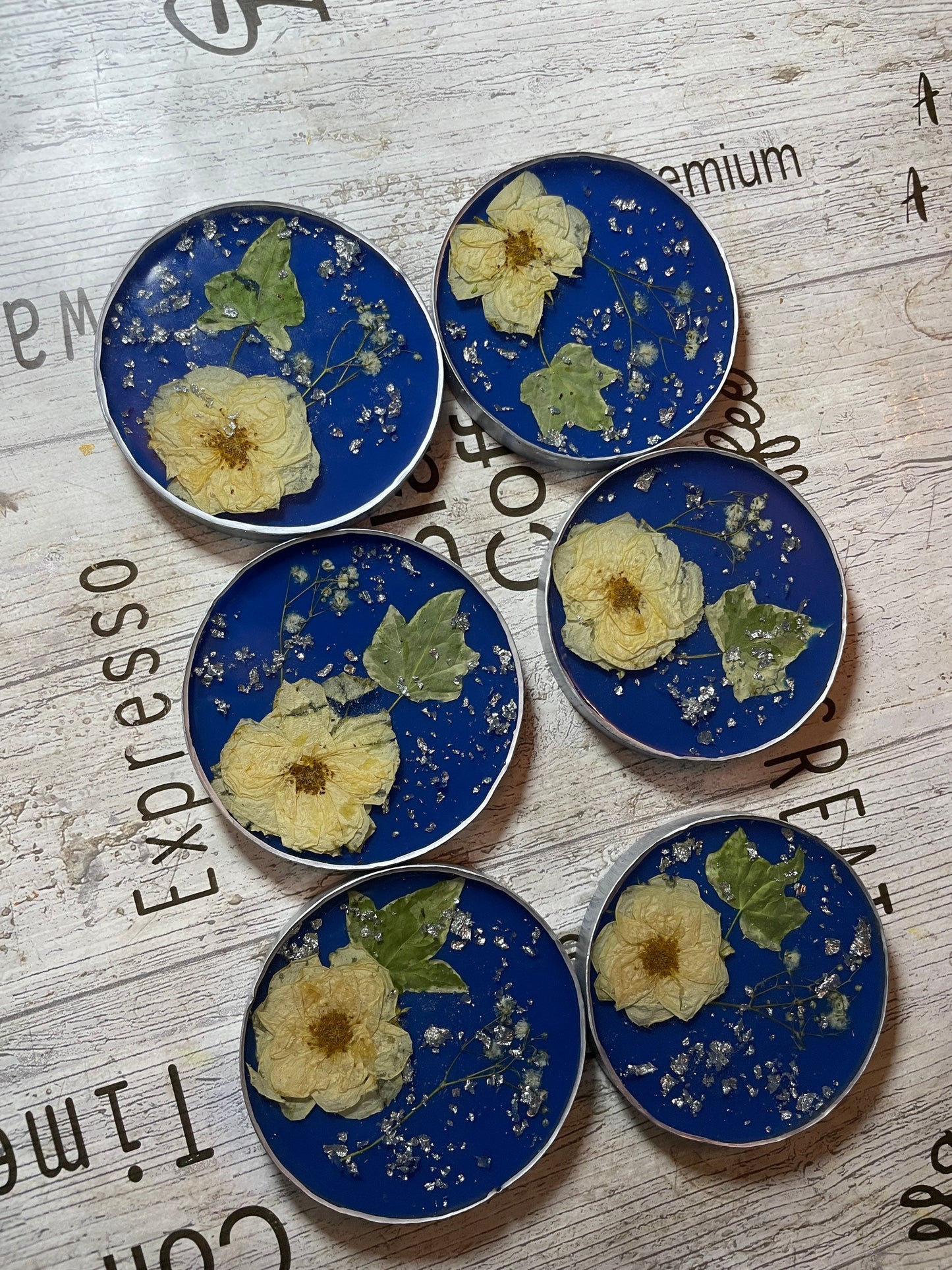 Preserved Florals Round Resin Coasters - Custom - EpoxyCore - [shop_type] 