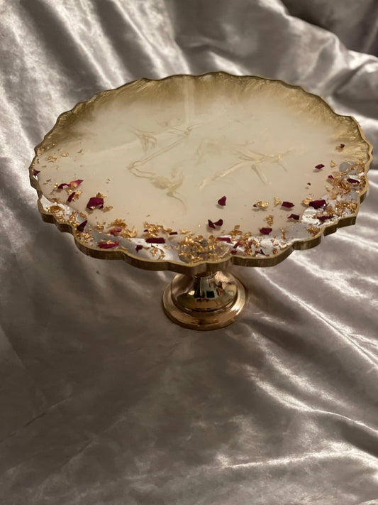 Round Pedestal Resin Cake Stand - Custom - EpoxyCore - [shop_type] 