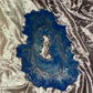 Blue and Silver Glasswork Crystal Geode Resin Placemat - EpoxyCore - [shop_type] 