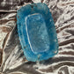 Blue and Clear with Silver Flakes Rectangle Pleated Resin Trinket Tray - EpoxyCore - [shop_type] 