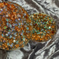 Rose Gold Flakes and Sequins with Clear Resin Coasters - Set of 2 - EpoxyCore - [shop_type] 