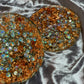 Rose Gold Flakes and Sequins with Clear Resin Coasters - Set of 2 - EpoxyCore - [shop_type] 