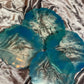 Blue, Clear and Silver Coasters - Set of 4 - EpoxyCore - [shop_type] 