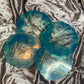 Blue, Clear and Silver Coasters - Set of 4 - EpoxyCore - [shop_type] 