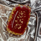 Red, Clear and Gold Flakes Rectangle Pleated Resin Trinket Tray - EpoxyCore - [shop_type] 