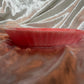 Red and White Marble Rectangle Pleated Resin Trinket Tray - EpoxyCore - [shop_type] 