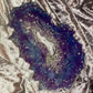 Purple and Blue Clear Effect with Silver Flakes Geode Resin Placemat - EpoxyCore - [shop_type] 