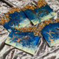 Blue and White with Rose Gold - Set of 4 - EpoxyCore - [shop_type] 