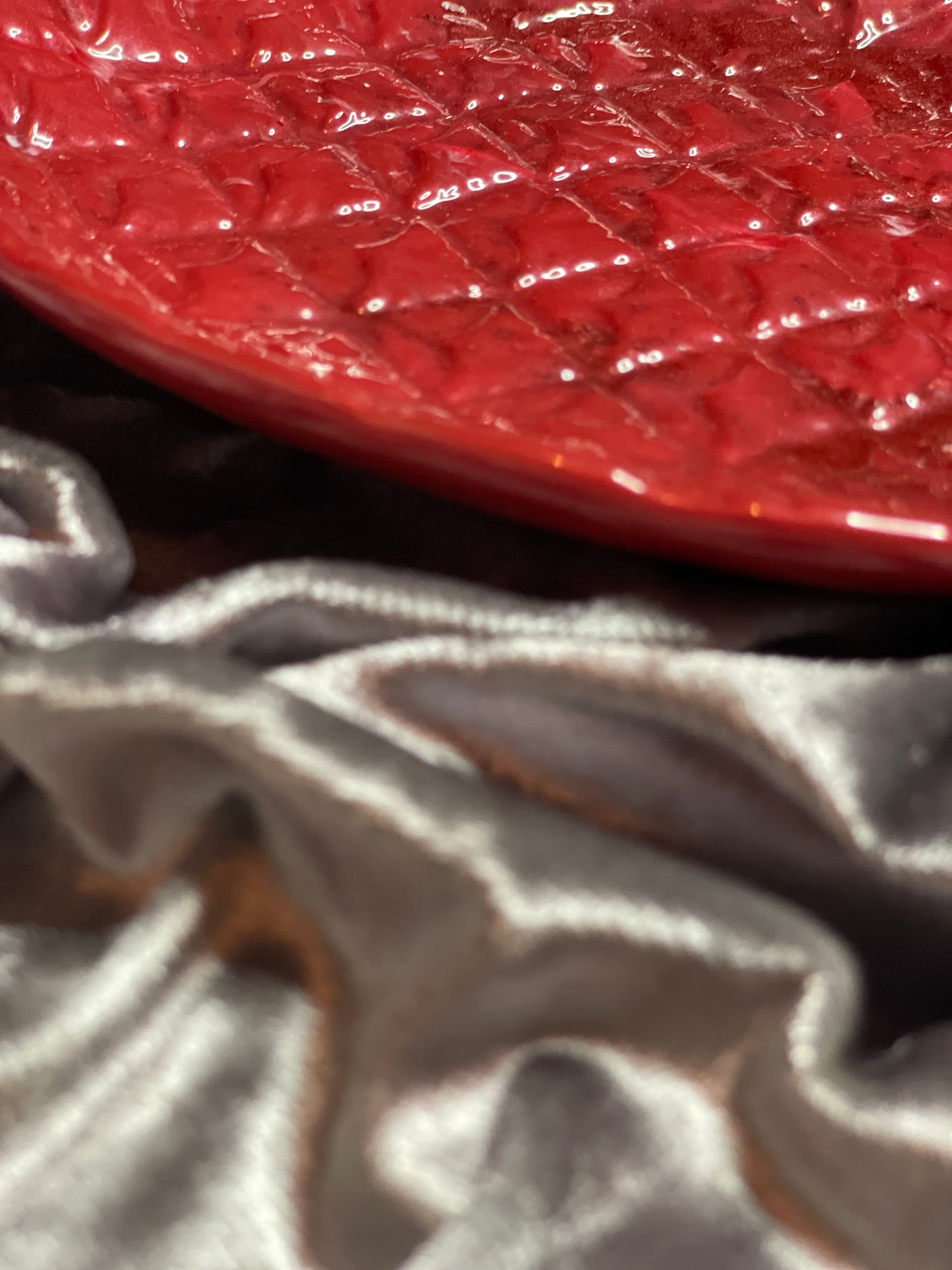 Glossy Red with White Pineapple Resin Trinket Tray - EpoxyCore - [shop_type] 