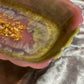 Pink, Gold and Silver with Gold Flakes Rectangle Pleated Resin Trinket Tray - EpoxyCore - [shop_type] 