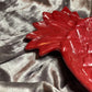 Glossy Red with White Pineapple Resin Trinket Tray - EpoxyCore - [shop_type] 