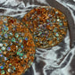 Rose Gold Flakes and Sequins with Clear Resin Coasters - Set of 2 - EpoxyCore - [shop_type] 