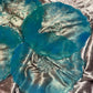 Blue, Clear and Silver Coasters - Set of 4 - EpoxyCore - [shop_type] 