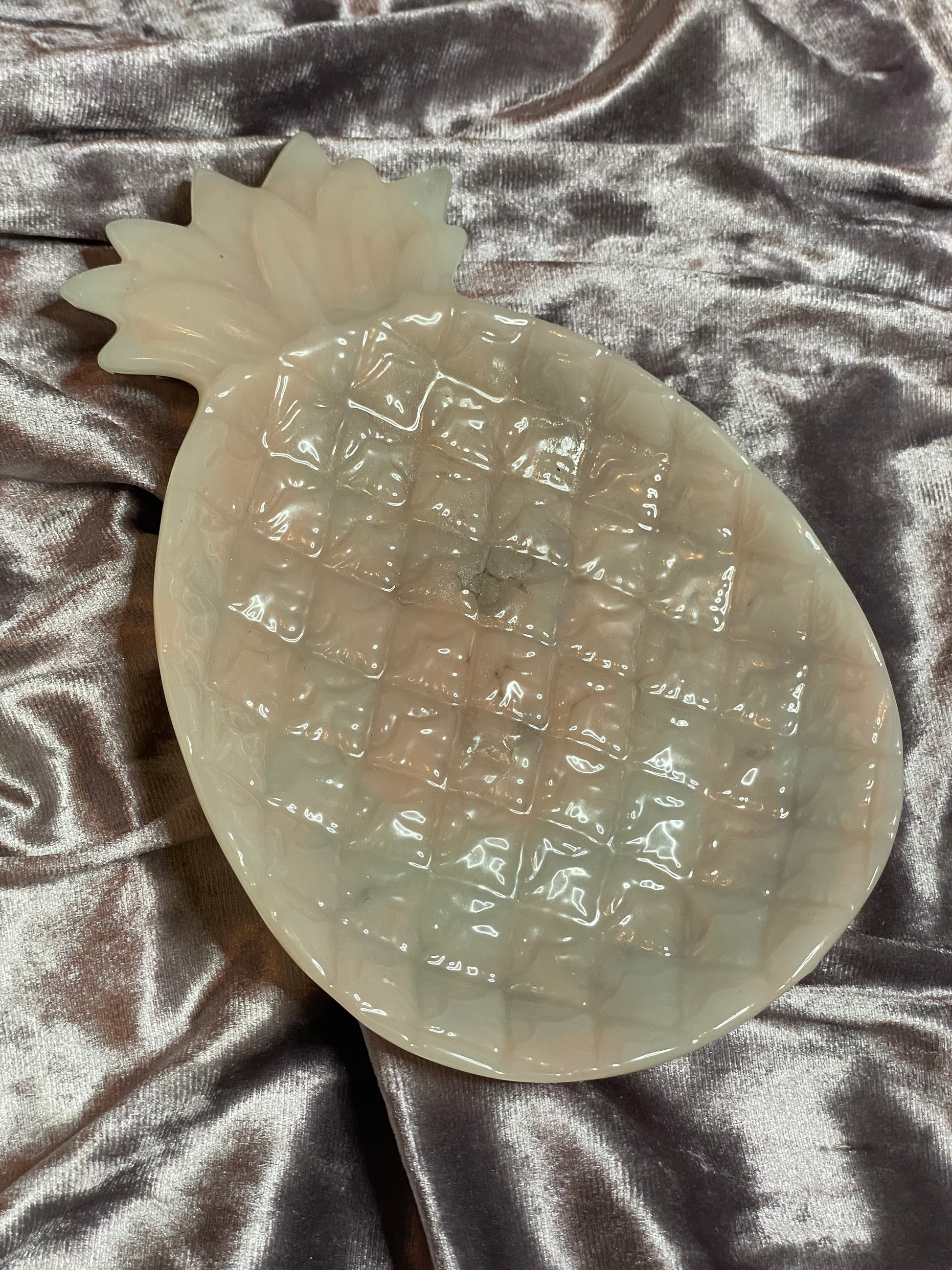 Soft Pink and Blue Pineapple Resin Trinket Tray - EpoxyCore - [shop_type] 