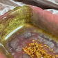 Pink, Gold and Silver with Gold Flakes Rectangle Pleated Resin Trinket Tray - EpoxyCore - [shop_type] 