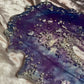 Purple and Blue Clear Effect with Silver Flakes Geode Resin Placemat - EpoxyCore - [shop_type] 
