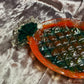 Green, Orange and Clear Pineapple Resin Trinket Tray - EpoxyCore - [shop_type] 
