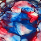 Blue, Red and White Crackle Oval Resin Trinket Tray - EpoxyCore - [shop_type] 