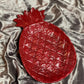 Glossy Red with White Pineapple Resin Trinket Tray - EpoxyCore - [shop_type] 
