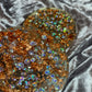 Rose Gold Flakes and Sequins with Clear Resin Coasters - Set of 2 - EpoxyCore - [shop_type] 