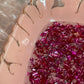 Pink with Pink Flakes Rectangle Pleated Resin Trinket Tray - EpoxyCore - [shop_type] 