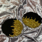 Black and Gold Glitter Coasters - Set of 2 - EpoxyCore - [shop_type] 