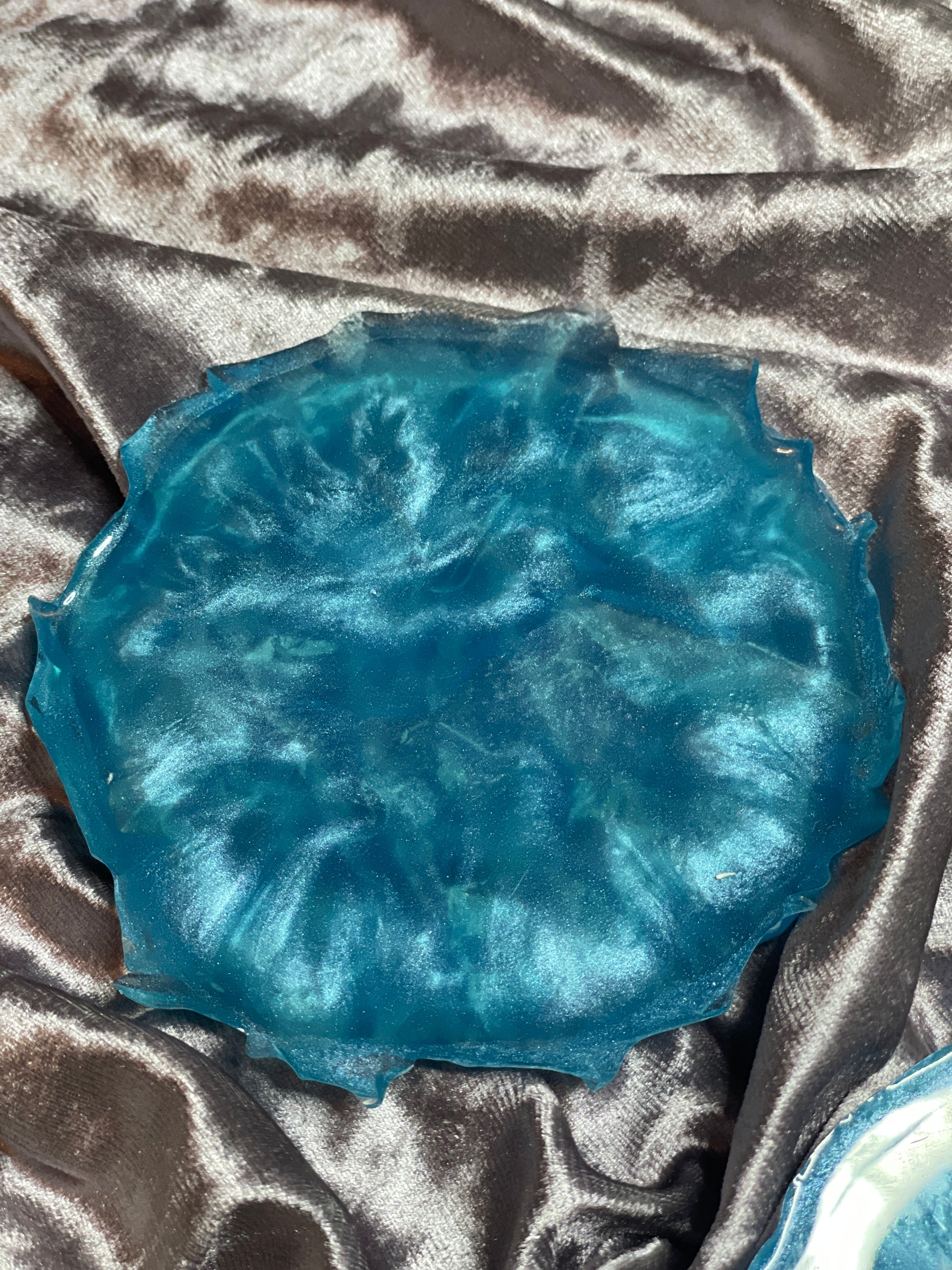 Blue Sea Waves Coasters - Set of 2 - EpoxyCore - [shop_type] 