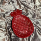 Glossy Red with White Pineapple Resin Trinket Tray - EpoxyCore - [shop_type] 