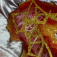 Deep Red, Gold and Glitter Geode Resin Placemat - EpoxyCore - [shop_type] 