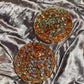 Rose Gold Flakes and Sequins with Clear Resin Coasters - Set of 2 - EpoxyCore - [shop_type] 