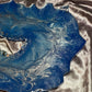 Blue and Silver Glasswork Crystal Geode Resin Placemat - EpoxyCore - [shop_type] 