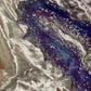 Purple and Blue Clear Effect with Silver Flakes Geode Resin Placemat - EpoxyCore - [shop_type] 