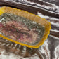 Gold, Pink and Clear with Silver Flakes Rectangle Pleated Resin Trinket Tray - EpoxyCore - [shop_type] 
