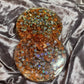 Rose Gold Flakes and Sequins with Clear Resin Coasters - Set of 2 - EpoxyCore - [shop_type] 